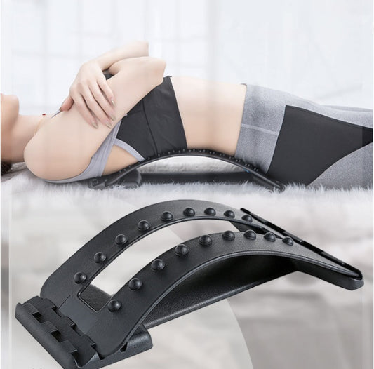 PulseStretch: Estirador de Espalda y Apoyo Lumbar Multinivel