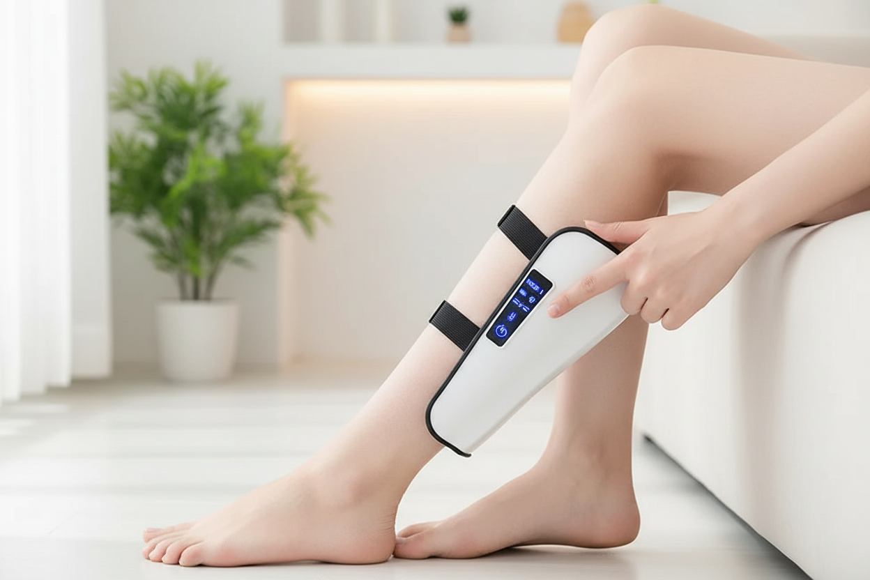 PulseSculpt: Masajeador EMS 3-en-1 con Terapia Infrarroja y Magnética