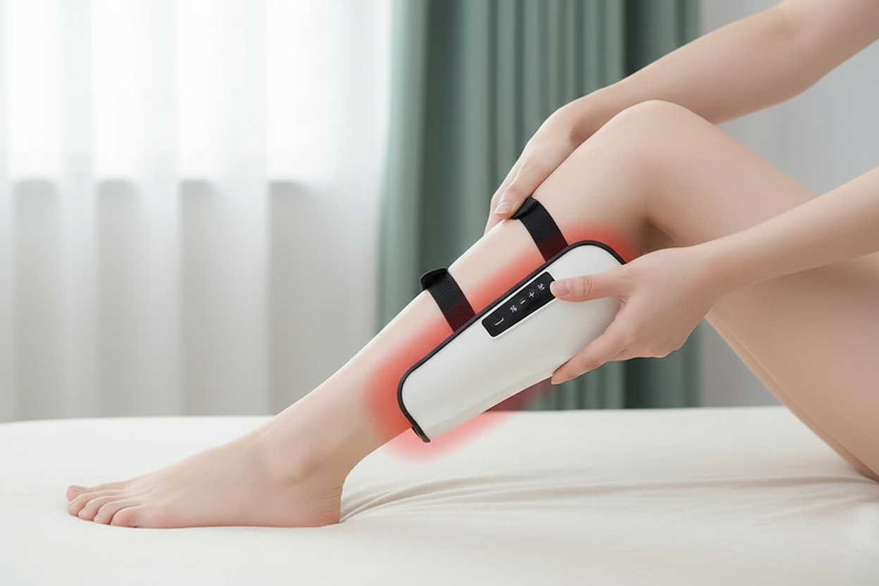 PulseSculpt: Masajeador EMS 3-en-1 con Terapia Infrarroja y Magnética